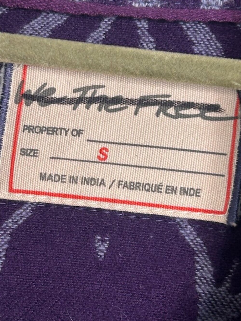 We The Free Free People Butterfly Jacquard Shirt Jacket Purple Blue Combo NEW - Picture 2 of 16